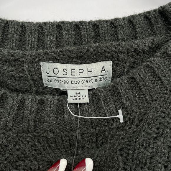 Joseph A Womens Chunky Knit Thumb Hole Pullover Sweater - Picture 5 of 9